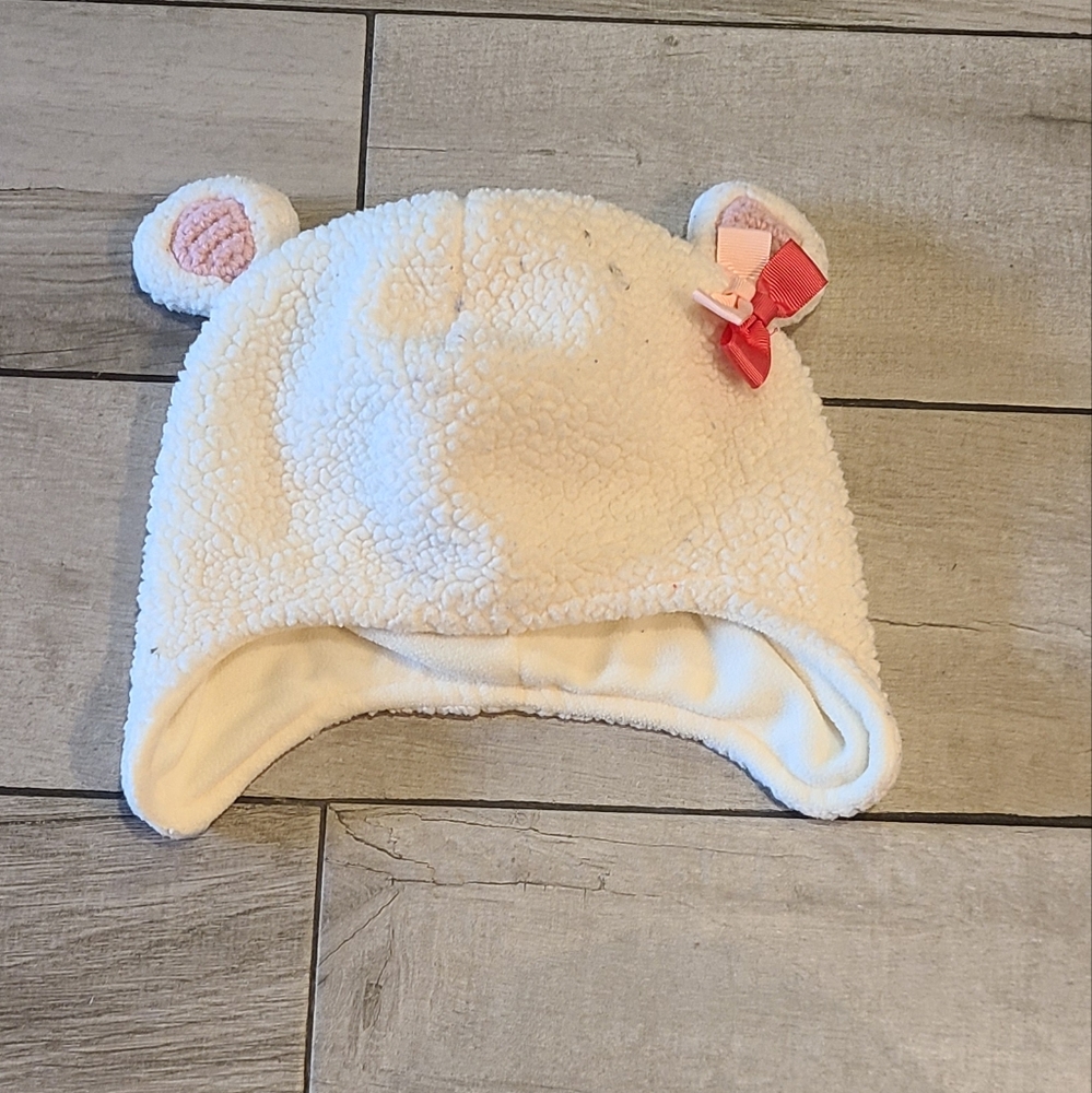 🦔Bear ear fleece toddler hat🧁